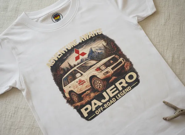 Pajero_Off-Road_Rally_White_Graphic_T-Shirt