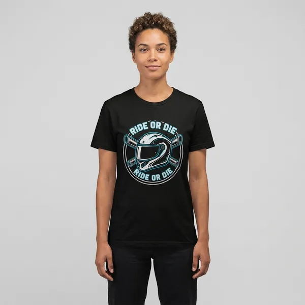 Ride_Or_Die_Motorcycle_Helmet_Black_T-Shirt