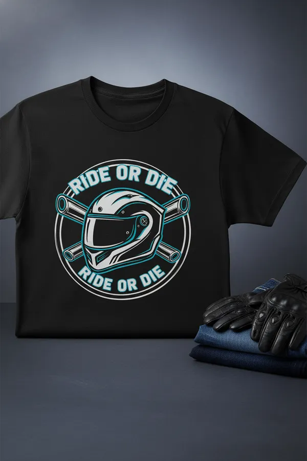 Ride_Or_Die_Motorcycle_Helmet_Black_T-Shirt
