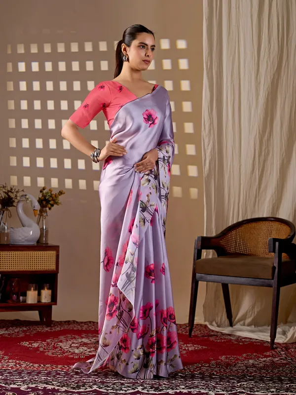 Lavender_Floral_Digital_Print_Satin_Georgette_Saree_with_Matching_Blouse_Piece