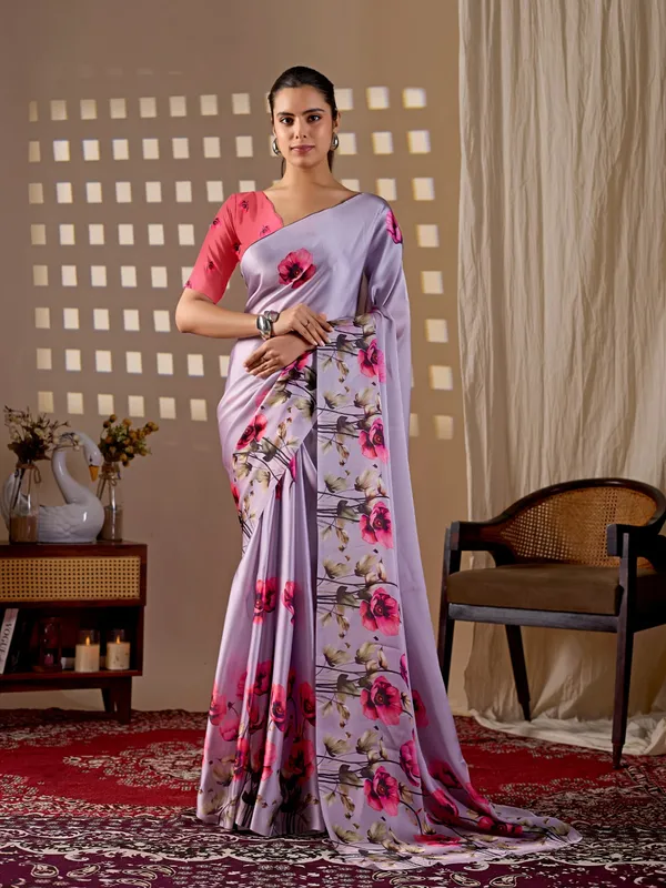 Lavender_Floral_Digital_Print_Satin_Georgette_Saree_with_Matching_Blouse_Piece