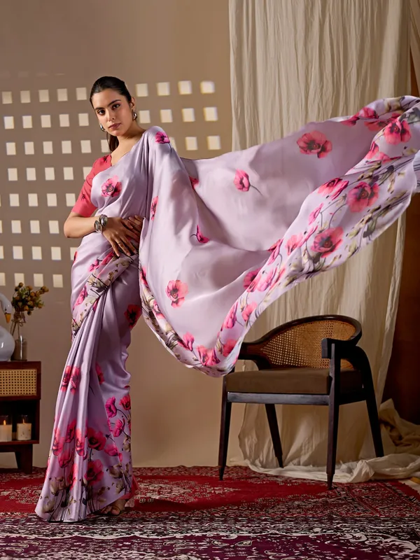 Lavender_Floral_Digital_Print_Satin_Georgette_Saree_with_Matching_Blouse_Piece