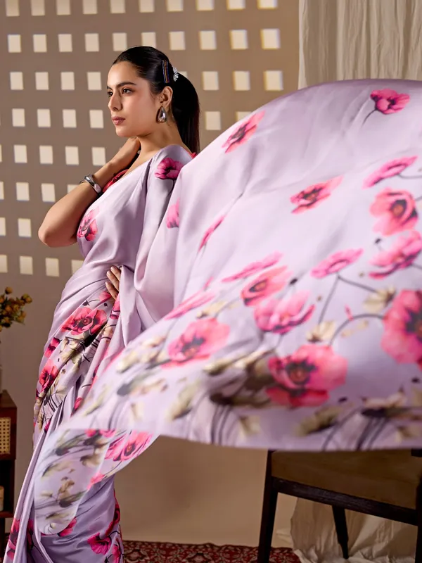 Lavender_Floral_Digital_Print_Satin_Georgette_Saree_with_Matching_Blouse_Piece