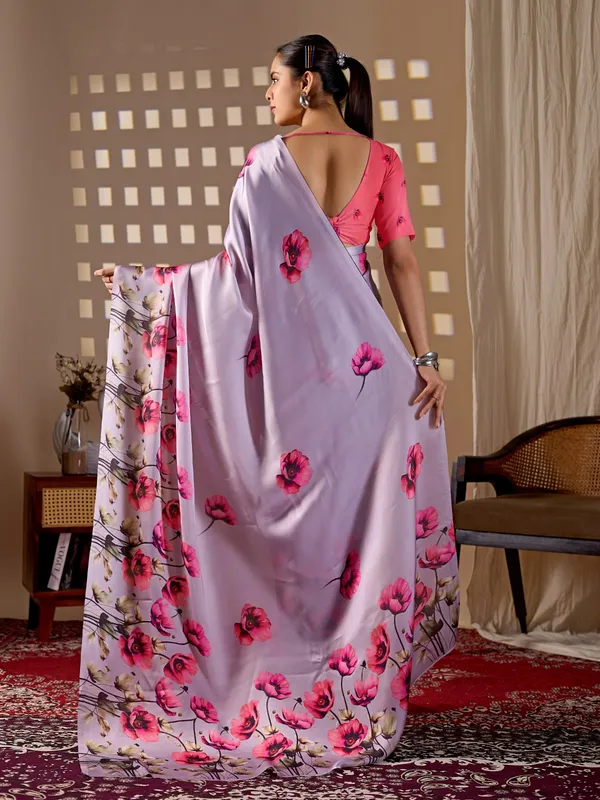 Lavender_Floral_Digital_Print_Satin_Georgette_Saree_with_Matching_Blouse_Piece