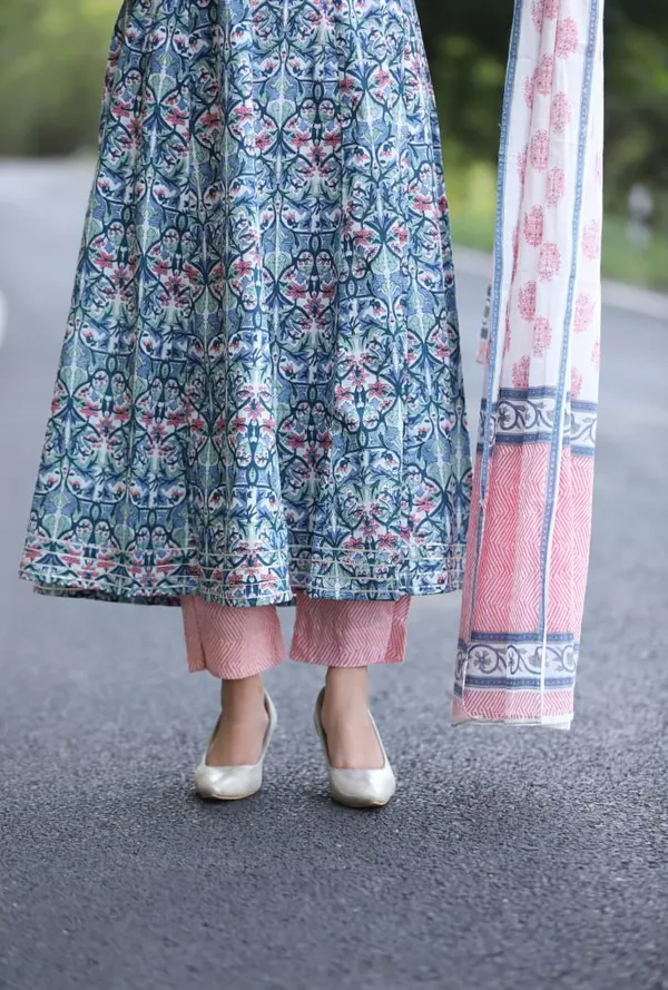Blue_and_Pink_Stylish_Floral_Print_Kurta_Set_with_Pant_&_Dupatta_for_Women