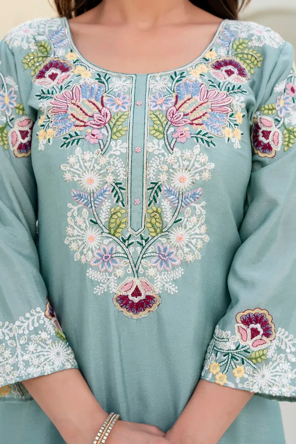 Sea_Green_Chinon_Embroidered_Palazzo_Set_with_Zardosi_Hand_Work_|_Party_Wear_Ethnic_Outfit_for_Women