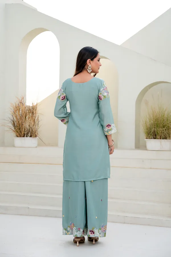 Sea_Green_Chinon_Embroidered_Palazzo_Set_with_Zardosi_Hand_Work_|_Party_Wear_Ethnic_Outfit_for_Women