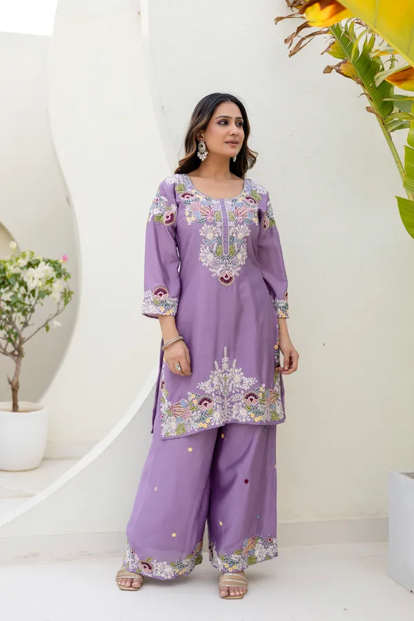 Lavender_Chinon_Embroidered_Palazzo_Set_with_Zardosi_Hand_Work_|_Party_Wear_Ethnic_Outfit_for_Women