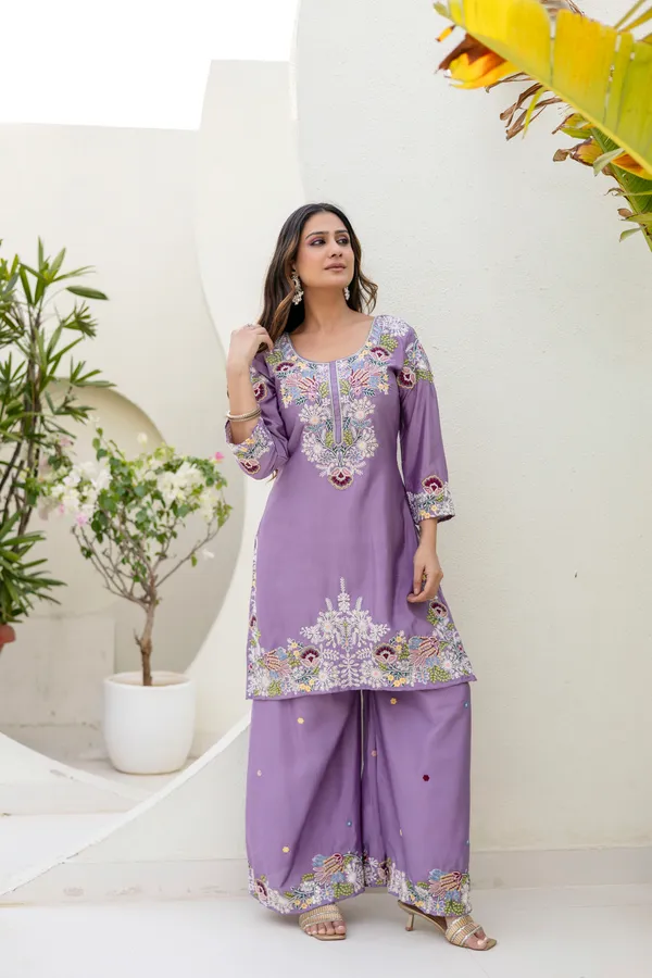 Lavender_Chinon_Embroidered_Palazzo_Set_with_Zardosi_Hand_Work_|_Party_Wear_Ethnic_Outfit_for_Women