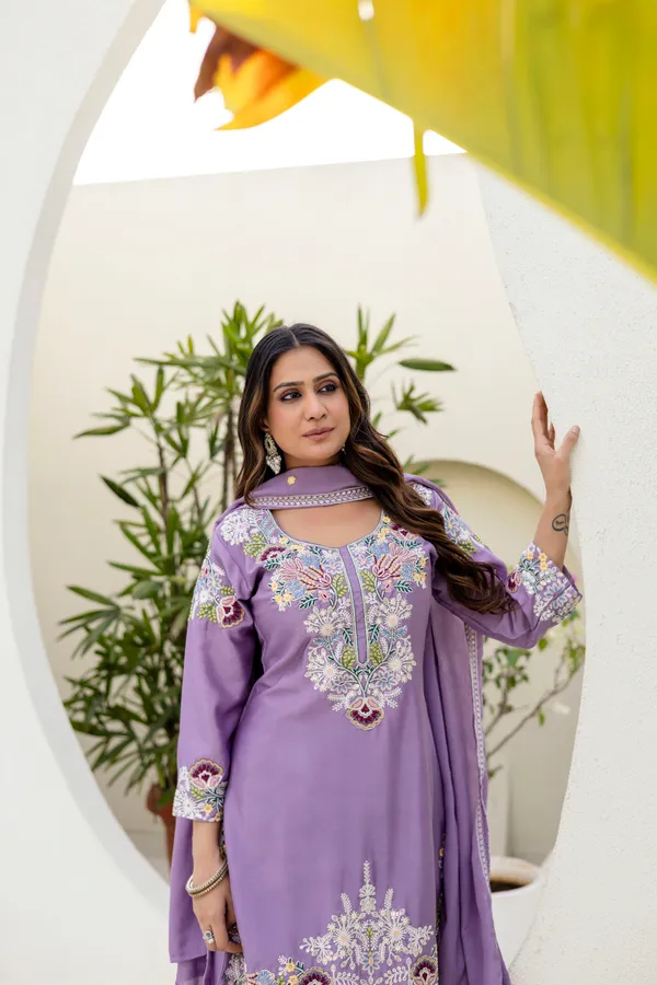Lavender_Chinon_Embroidered_Palazzo_Set_with_Zardosi_Hand_Work_|_Party_Wear_Ethnic_Outfit_for_Women