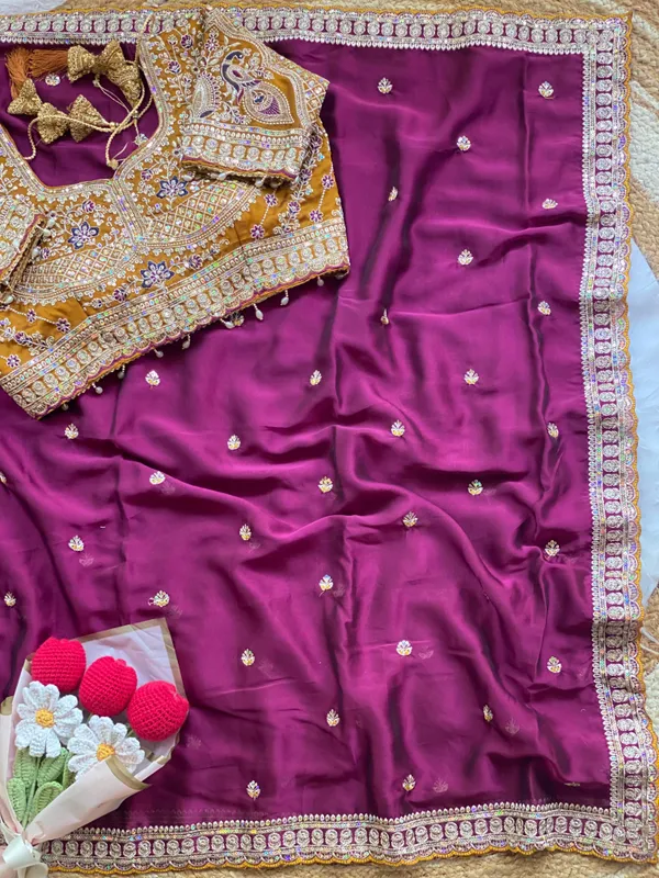 Rani_Pink_Bollywood_Organza_Jimmy_Jimmy_Saree_with_Heavy_Hand_Work_Embroidered_Stitched_Blouse_for_Women_|_Wedding_Saree