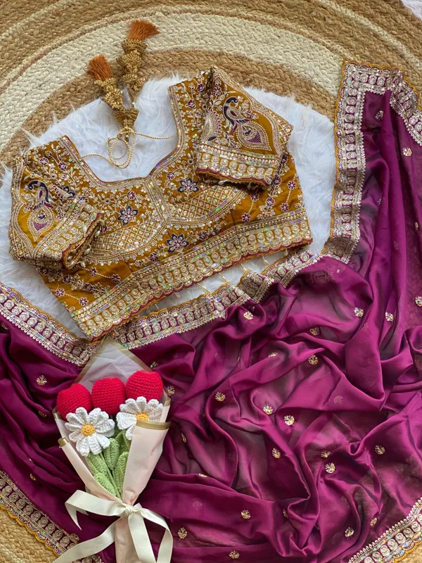 Rani_Pink_Bollywood_Organza_Jimmy_Jimmy_Saree_with_Heavy_Hand_Work_Embroidered_Stitched_Blouse_for_Women_|_Wedding_Saree