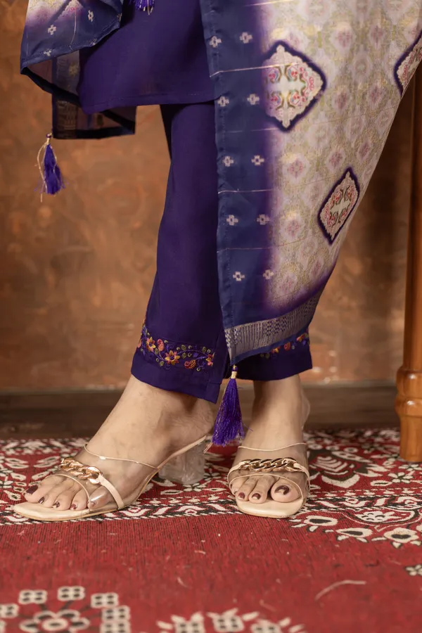 Purple_Marina_Silk_Embroidered_Kurta_Pant_Set_For_Women