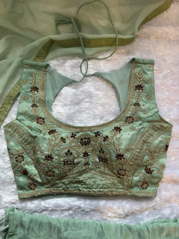 Pastel_Mint_Embroidered_Lehenga_Set_with_Zari_Blouse_&_Net_Dupatta_|_Festive_Wear_for_Women