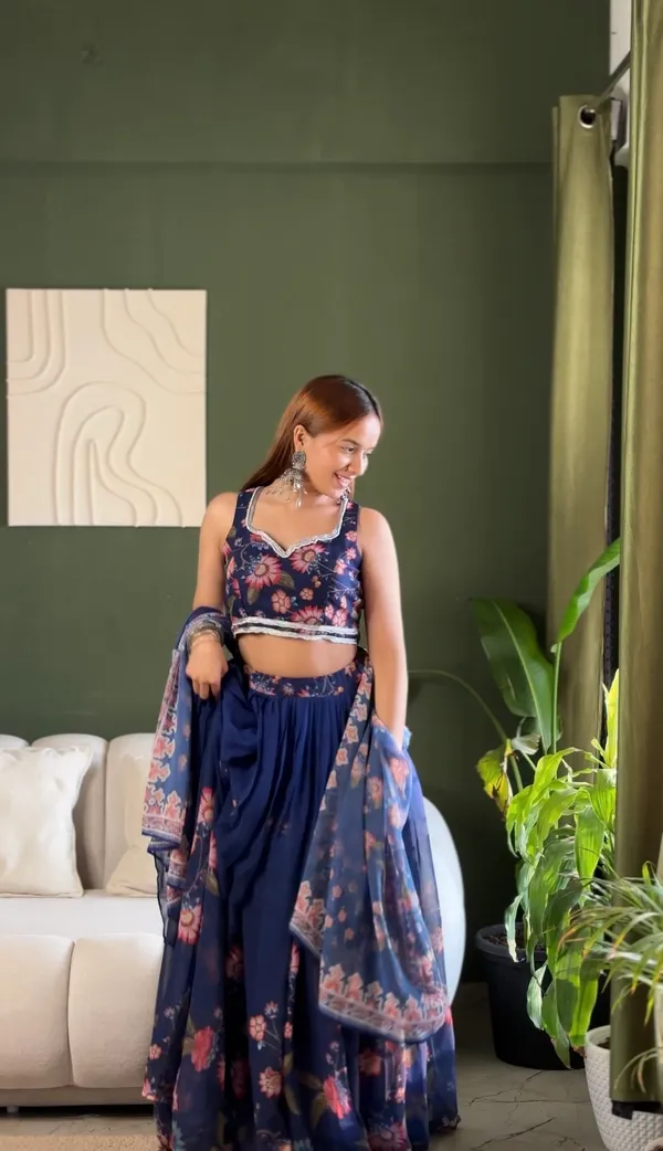 Navy_Blue_Georgette_Floral_Digital_Print_Lehenga_Set_with_Padded_Blouse_&_Dupatta