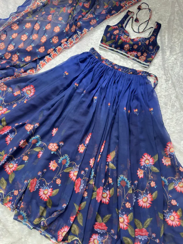 Navy_Blue_Georgette_Floral_Digital_Print_Lehenga_Set_with_Padded_Blouse_&_Dupatta