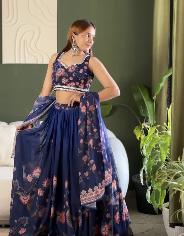 Navy_Blue_Georgette_Floral_Digital_Print_Lehenga_Set_with_Padded_Blouse_&_Dupatta