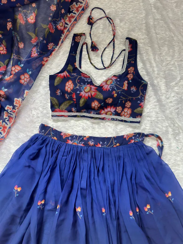 Navy_Blue_Georgette_Floral_Digital_Print_Lehenga_Set_with_Padded_Blouse_&_Dupatta