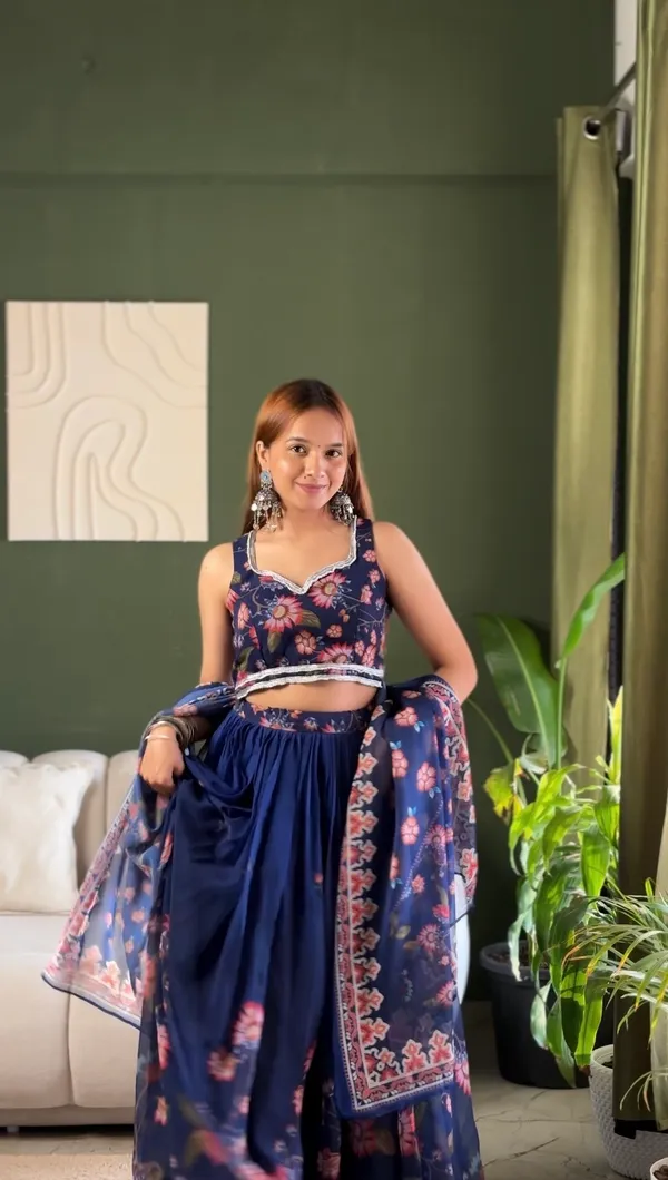 Navy_Blue_Georgette_Floral_Digital_Print_Lehenga_Set_with_Padded_Blouse_&_Dupatta