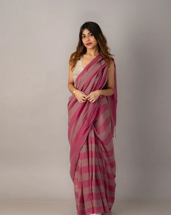 Premium_Linen_Cotton_Digital_Printed_Saree_with_Satin_Banglory_Blouse_&_Tassel_Detailing