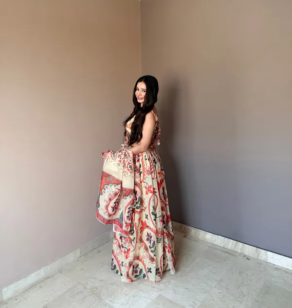 Pure_Organza_Floral_Printed_Lehenga_Set_with_Hand-Work_Blouse_&_Designer_Dupatta