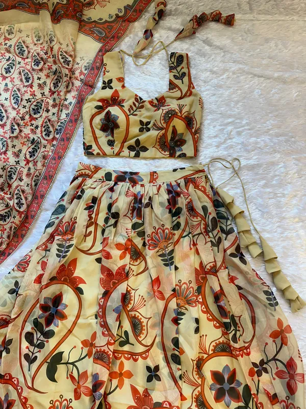 Pure_Organza_Floral_Printed_Lehenga_Set_with_Hand-Work_Blouse_&_Designer_Dupatta