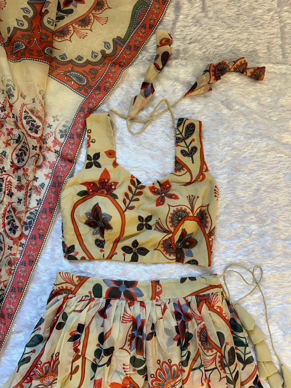 Pure_Organza_Floral_Printed_Lehenga_Set_with_Hand-Work_Blouse_&_Designer_Dupatta