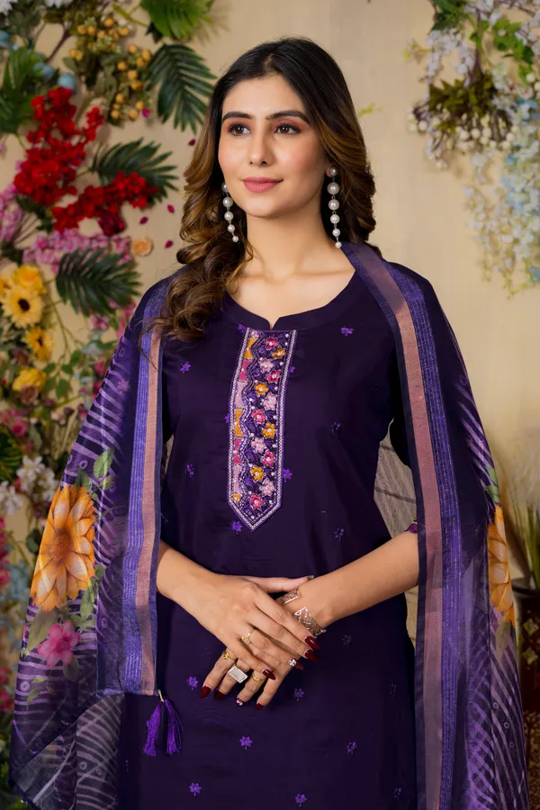 Purple_Roman_Silk_Embroidered_Kurta_Pant_Set_For_Women