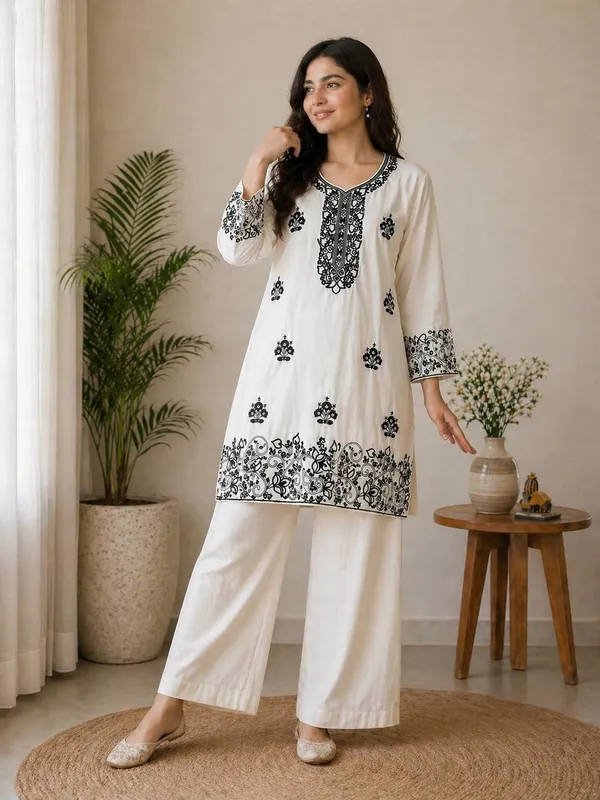 Black_Cotton_Embroidered_Co-Ord_Set_for_Women_|_Trendy_Casual_&_Ethnic_Wear