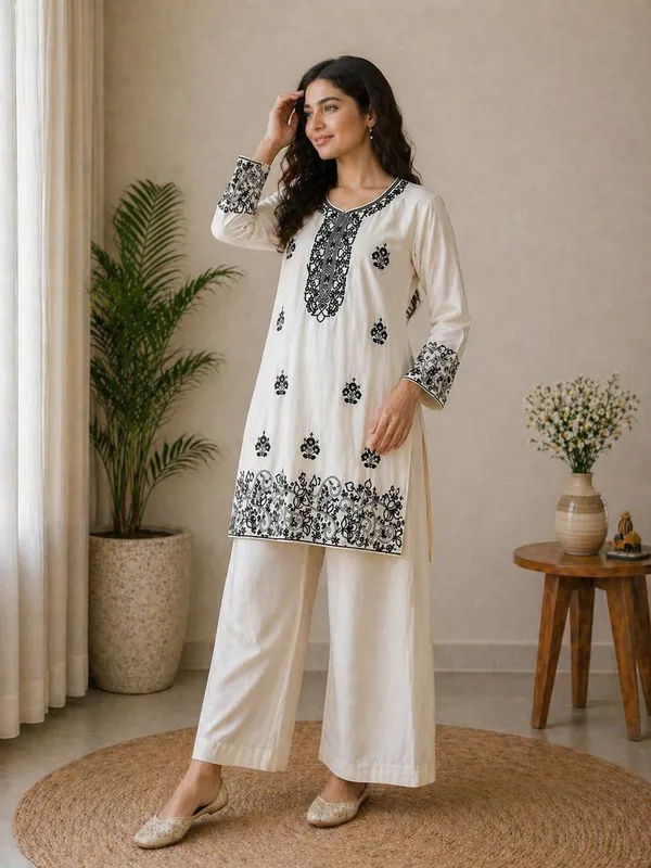 Black_Cotton_Embroidered_Co-Ord_Set_for_Women_|_Trendy_Casual_&_Ethnic_Wear