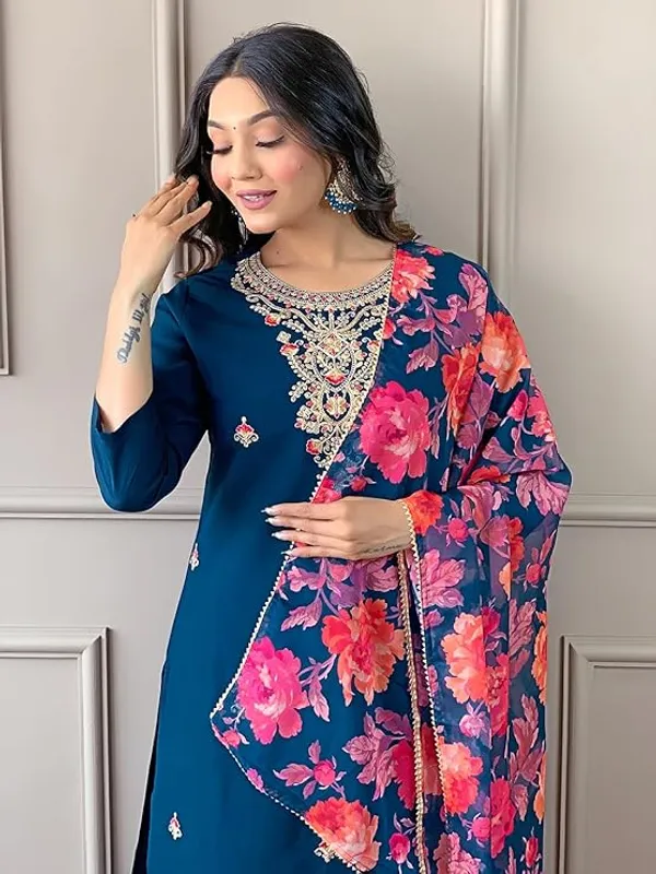 Blue_Embroidered_Kurta_Set_with_Dupatta_|_Party_Wear_Ethnic_Kurti_Pant_Set_for_Women