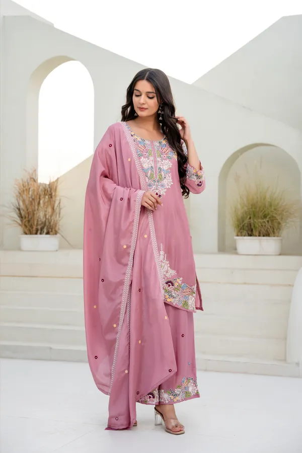 Pink_Chinon_Embroidered_Palazzo_Set_with_Zardosi_Hand_Work_|_Party_Wear_Ethnic_Outfit_for_Women