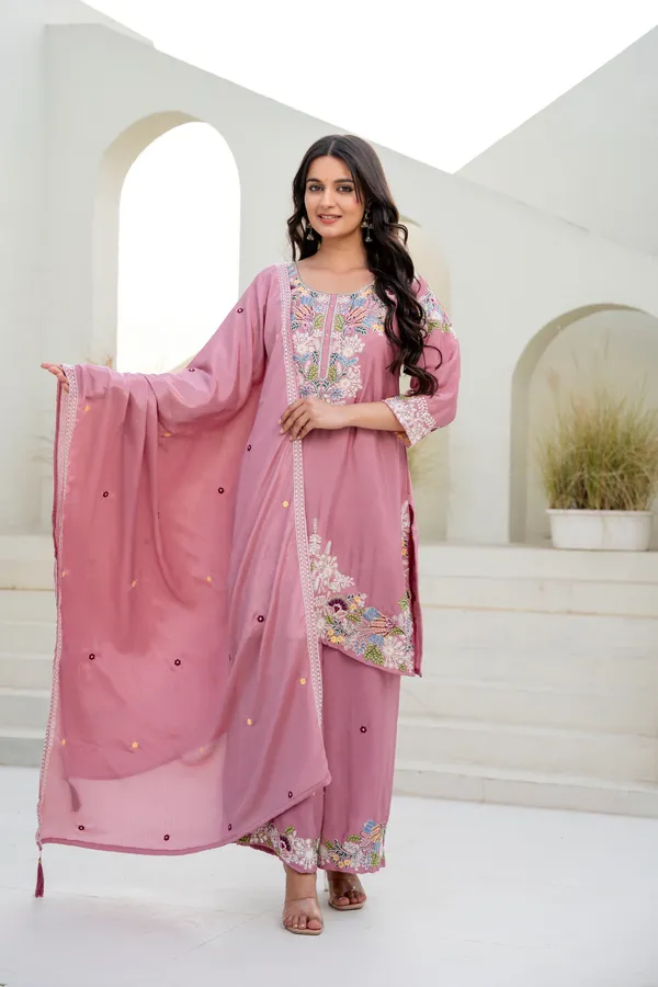 Pink_Chinon_Embroidered_Palazzo_Set_with_Zardosi_Hand_Work_|_Party_Wear_Ethnic_Outfit_for_Women