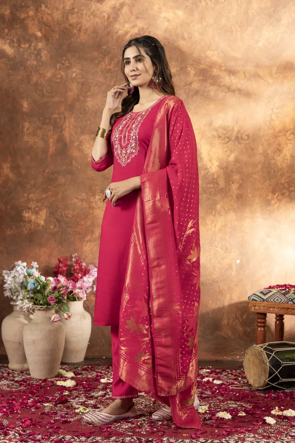 Pink_Marina_Silk_Embroidered_Kurta_Pant_Set_For_Women