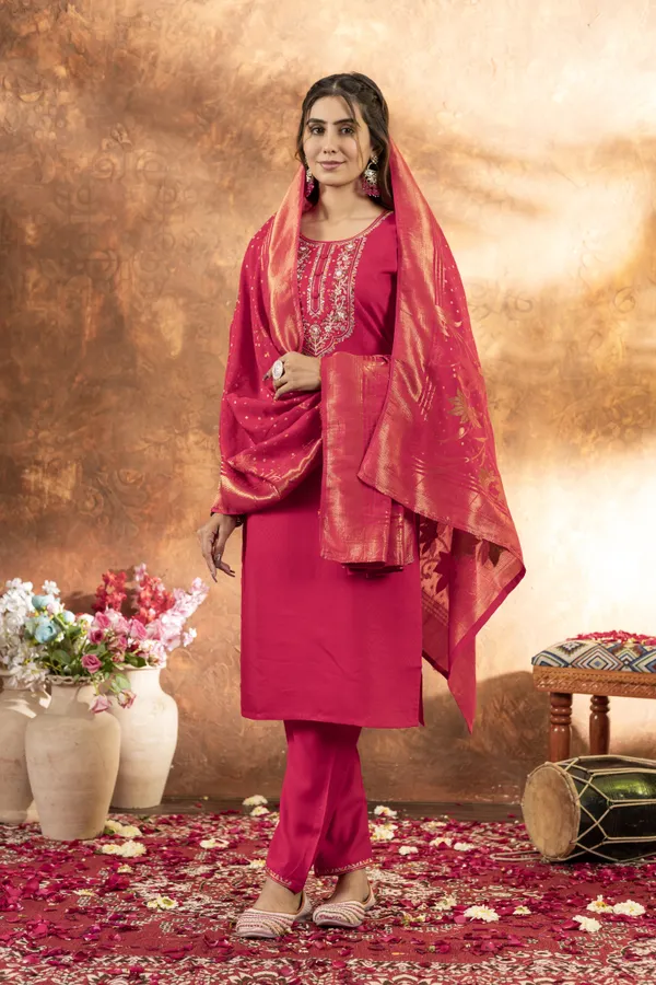 Pink_Marina_Silk_Embroidered_Kurta_Pant_Set_For_Women