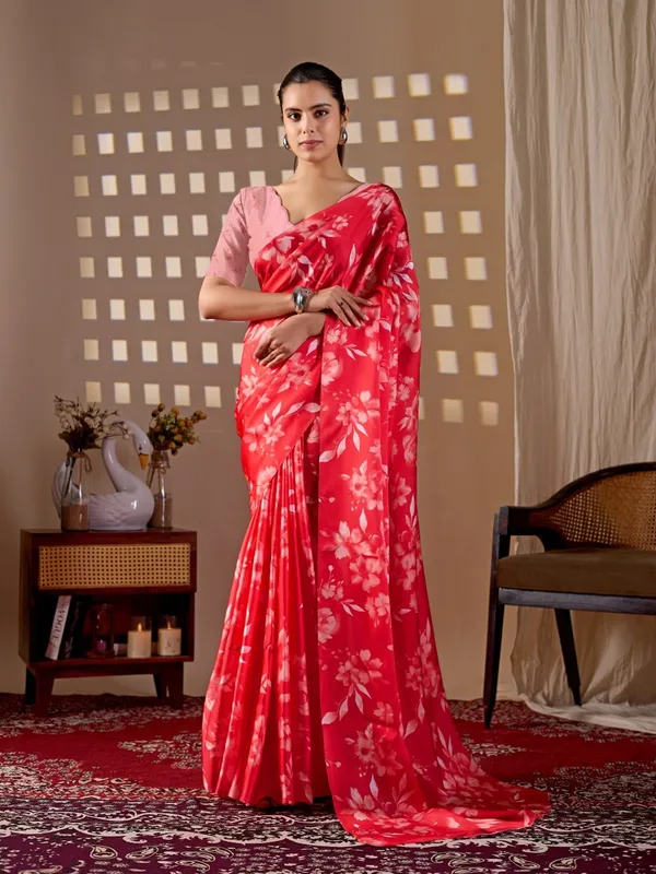 Red_Floral_Digital_Print_Soft_Satin_Georgette_Saree_with_Matching_Blouse_Piece_for_Women