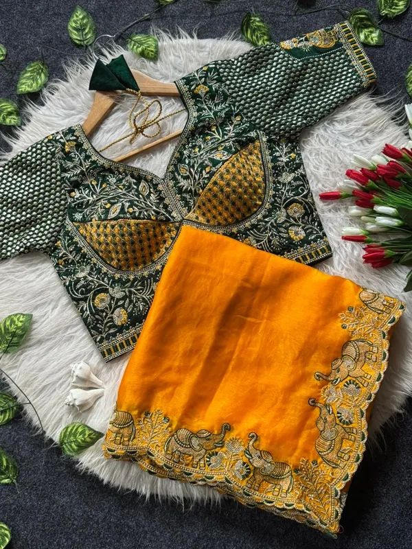 Mustard_Yellow_Bollywood_Organza_Jimmy_Jimmy_Saree_with_Heavy_Hand_Work_Embroidered_Stitched_Blouse_for_Women_|_Wedding_Saree
