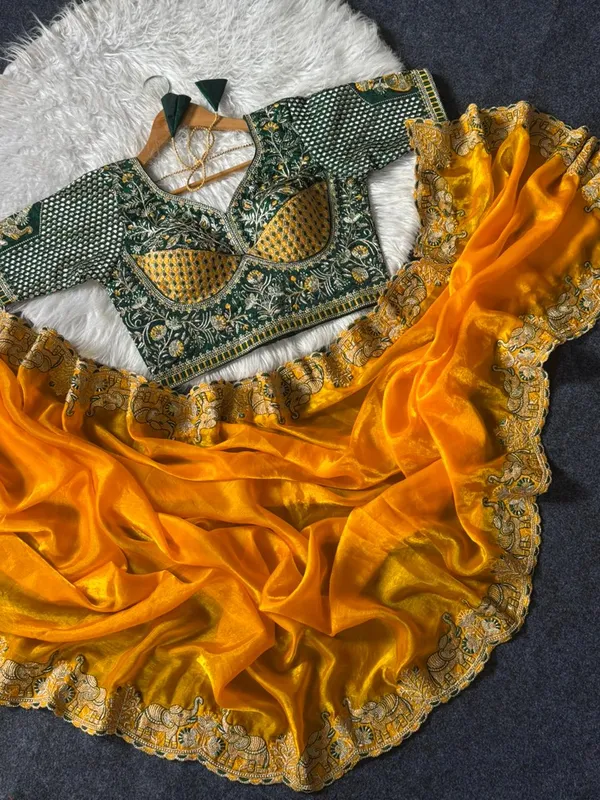 Mustard_Yellow_Bollywood_Organza_Jimmy_Jimmy_Saree_with_Heavy_Hand_Work_Embroidered_Stitched_Blouse_for_Women_|_Wedding_Saree
