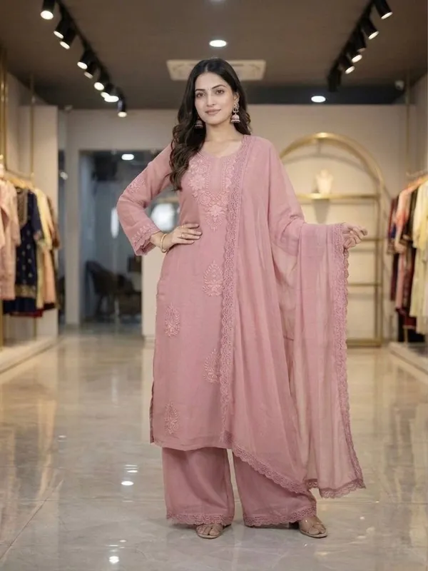 Pink_Georgette_Embroidered_Gown_Set_with_Palazzo_&_Dupatta_|_Party_Wear_Ethnic_Outfit_for_Women