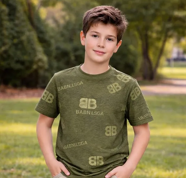 Babnlsga_Printed_Olive_Green_T-Shirt_For_Boys