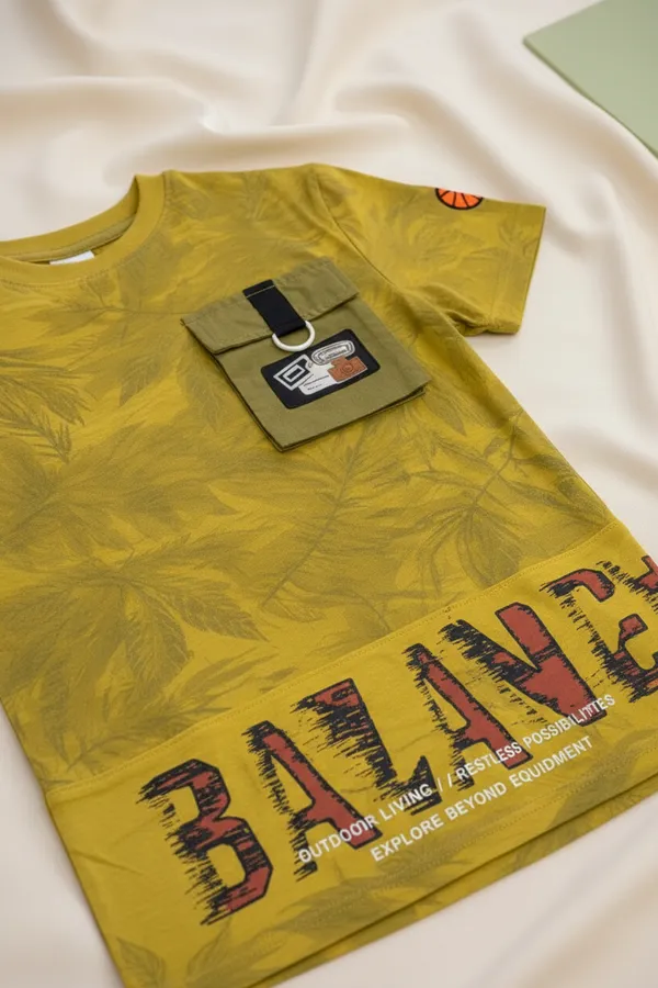 Boys_Yellow_Graphic_Print_T-Shirt_With_Pocket_Detail