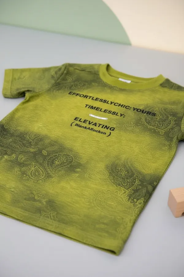 Effortlessly_Chic_Yours_Timelessly_Elevating_Blank_Kraken_Printed_Yellow_And_Green_T-Shirt_For_Boys