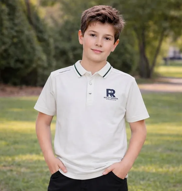 White_Polo_T-Shirt_With_Logo_For_Boys