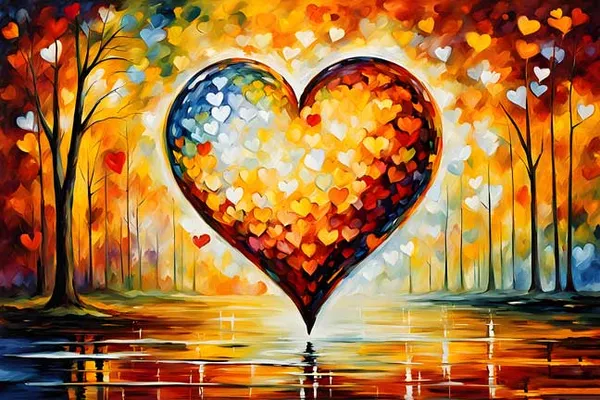 Large_Heart_Shaped_Colorful_Autumn_Forest_Oil_Painting_Canvas_Wall_Art