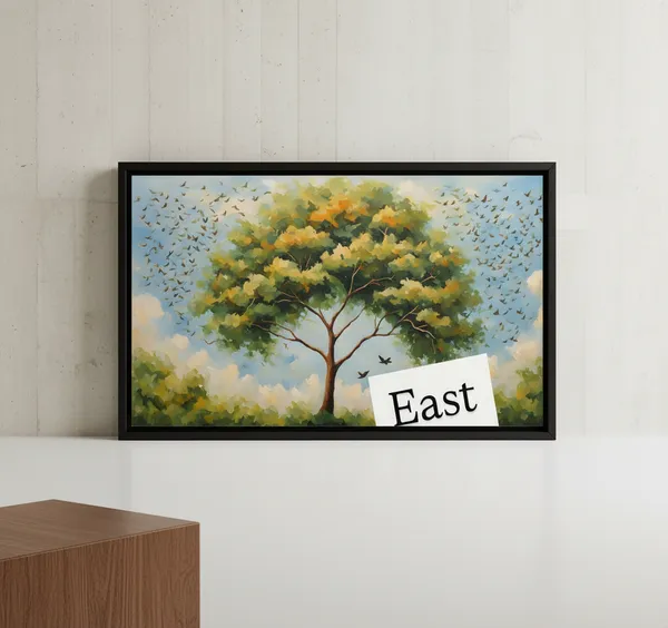 Premium_Plastic_Nature_Inspired_Tree_With_Birds_Multicolour_Wall_Painting