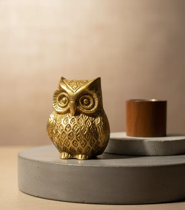 Premium_Brass_Golden_Owl_Figurine_Decorative_Statue