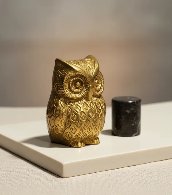 Premium_Brass_Golden_Owl_Figurine_Decorative_Statue