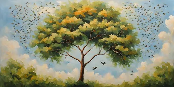 Decorative_Tree_Of_Life_Canvas_Wall_Art_Painting