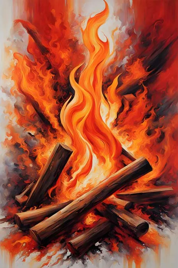 Vibrant_Campfire_Flames_Canvas_Wall_Art_Painting