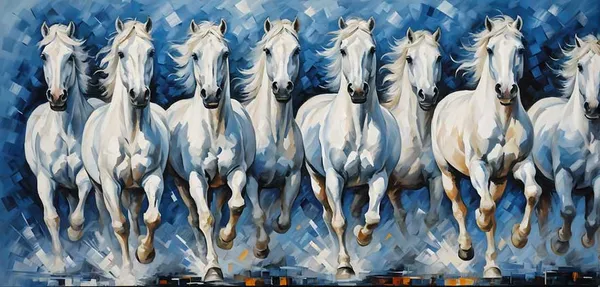Seven_Horses_Running_Painting_Vastu_Wall_Art_Canvas_Print